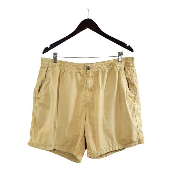 Bonobos 7" Flat Front Drawstring Club Shorts in Mustard Preppy Casual Men's L - Picture 2 of 7